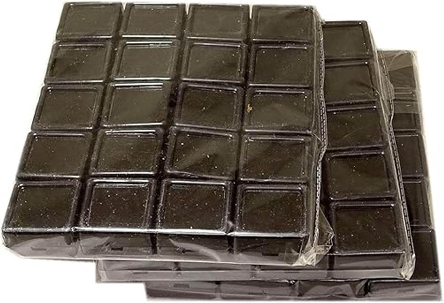 EMPTY Display Plastic Box Storage Container For Diamond/Gemstones various sizes (B/W Half and Half, 50 Pcs, 4x4cm (1.5x1.5 Inch))