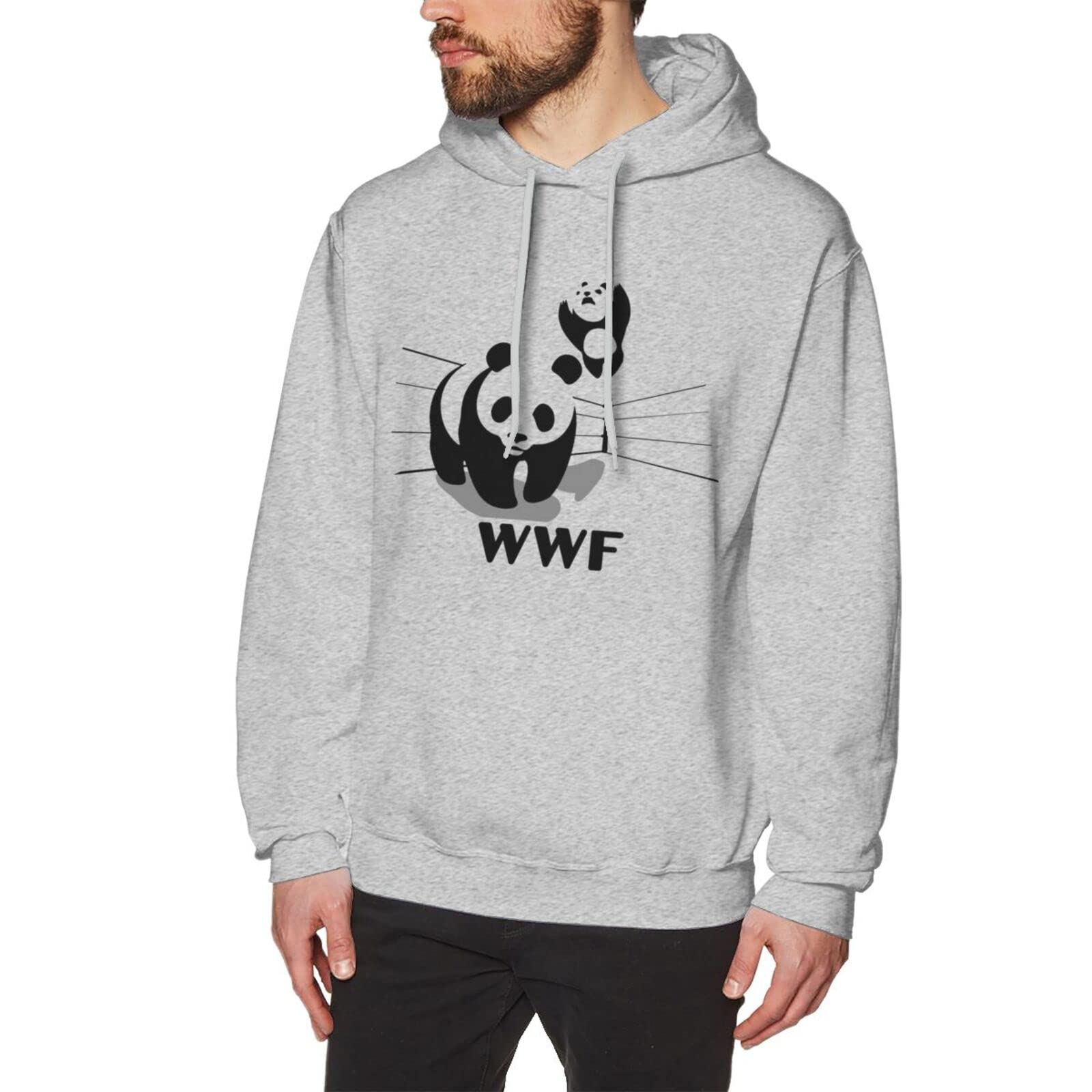 Amazon.co.jp: パーカー メンズ 長袖 WWF おもしろい パンダ プル 