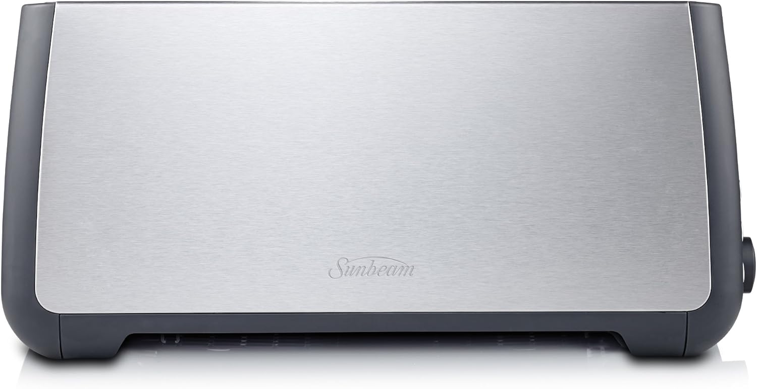 Sunbeam TA4540 Long Slot 4 Slice Toaster, Stainless Steel Sandwich Toasters & Panini Presses