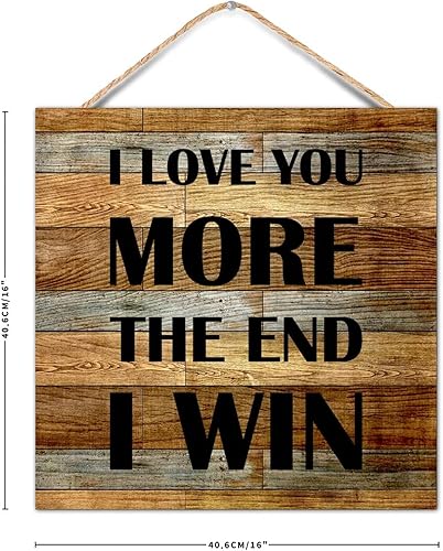 Vista 40 de Durx-litecrete ra de Campo para parejas, con tema de Aniversario con Texto en I Fucking Love You Love, arte para colgar en la pared, placa