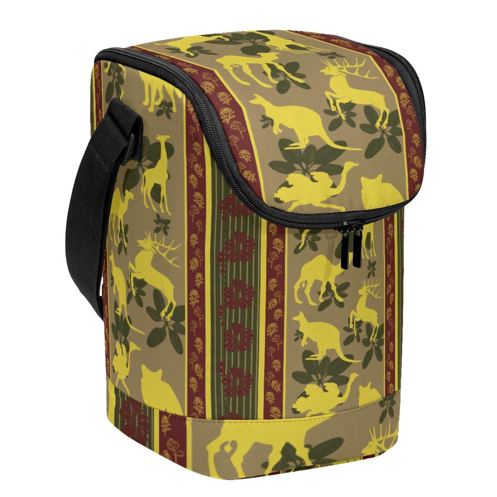 Bolsa de almuerzo con diseño nórdico de animales para oficina y picnic