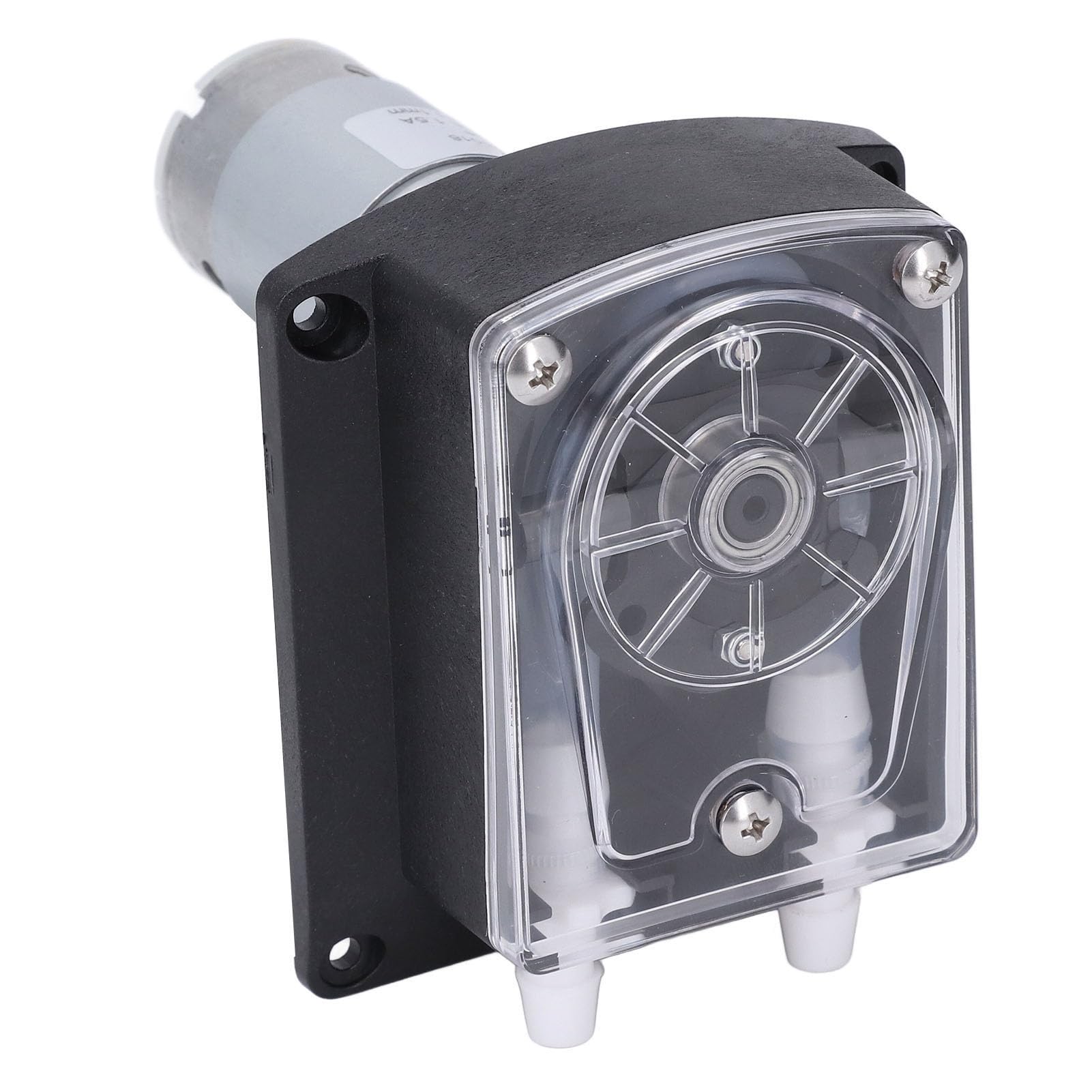 Zerodis Peristaltische Pumpe, Flüssigkeitsdosierung mit Durchfluss, Doppelkopfdesign, 1500 Ml Durchflussrate, Ideal für Industrielle Anwendungen und Lebensmittelmaschinen
