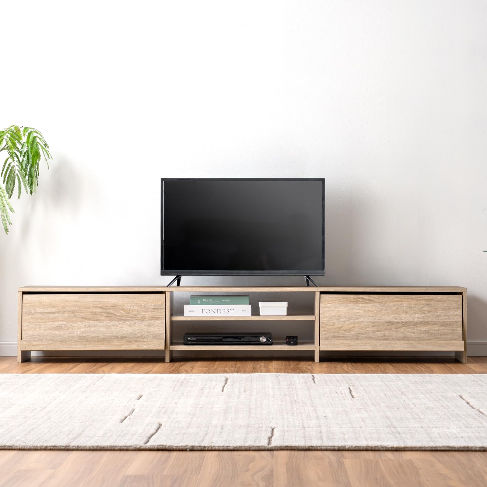Amazon｜タンスのゲン【魅せる、隠せる】テレビ台 幅180cm 50型対応