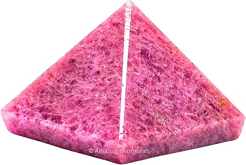 Miniatura 294 de Amazing Gemstone White Agate Snow Quartz Pyramid Crystal Healing Stones - 1" Great Pyramid Figurine of Natural Stone Pyramid for Meditation, Reiki