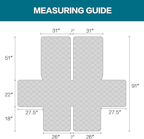 Miniatura 6 de Turquoize Funda 100% impermeable para sofá reclinable de 2 asientos para sofá reclinable de 2 plazas, funda protectora impermeable para sofá