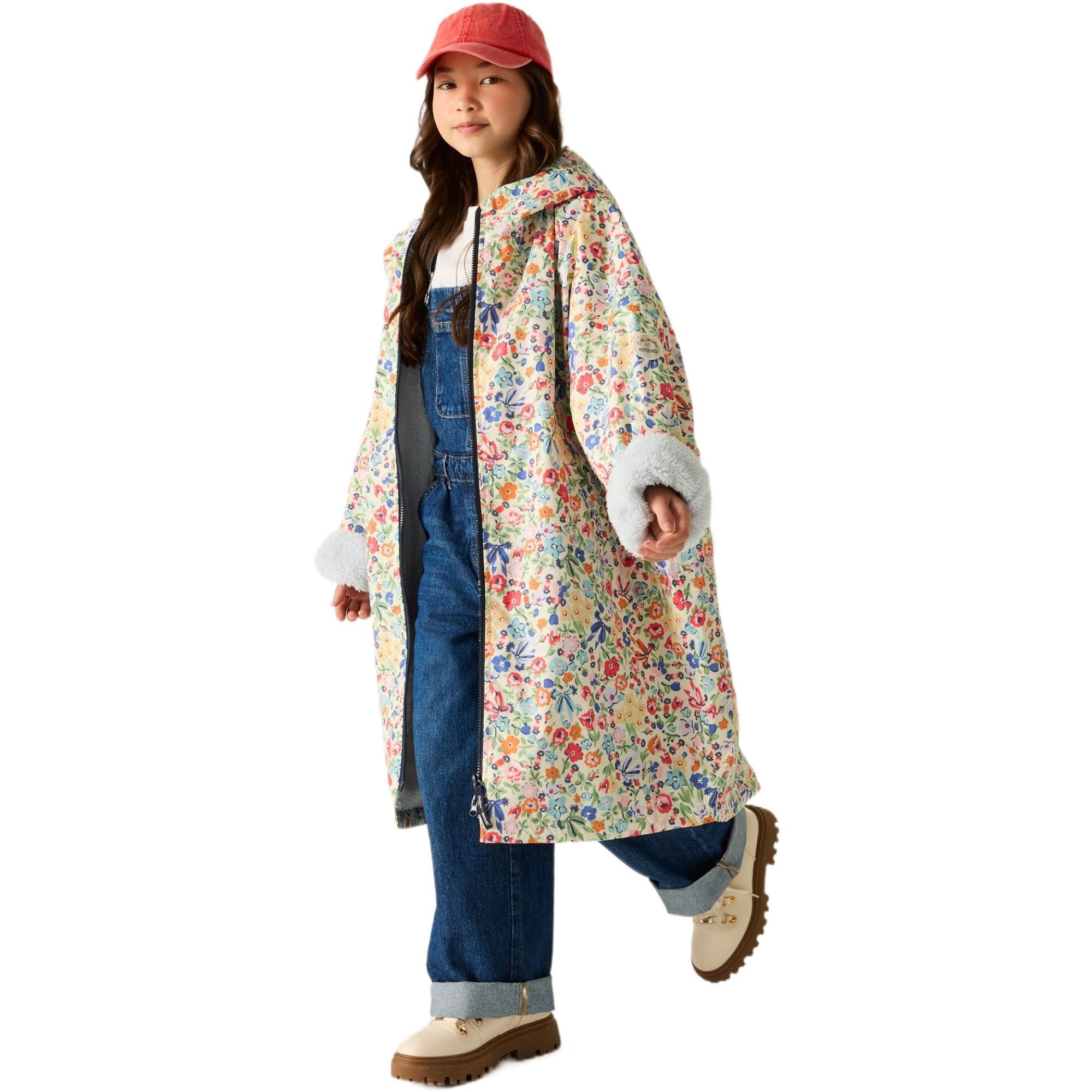 Regatta Girls Cath Kidston Junior Changing Robe, Cream, Size 5-9 Years