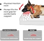 Laifug Orthopedic Memory Foam Extra Large Dog Bed Pillow(50 inch x36 inch x10 inch , Slate Grey) Durable Water Proof Liner & Removable Washable Cover & Smart Design