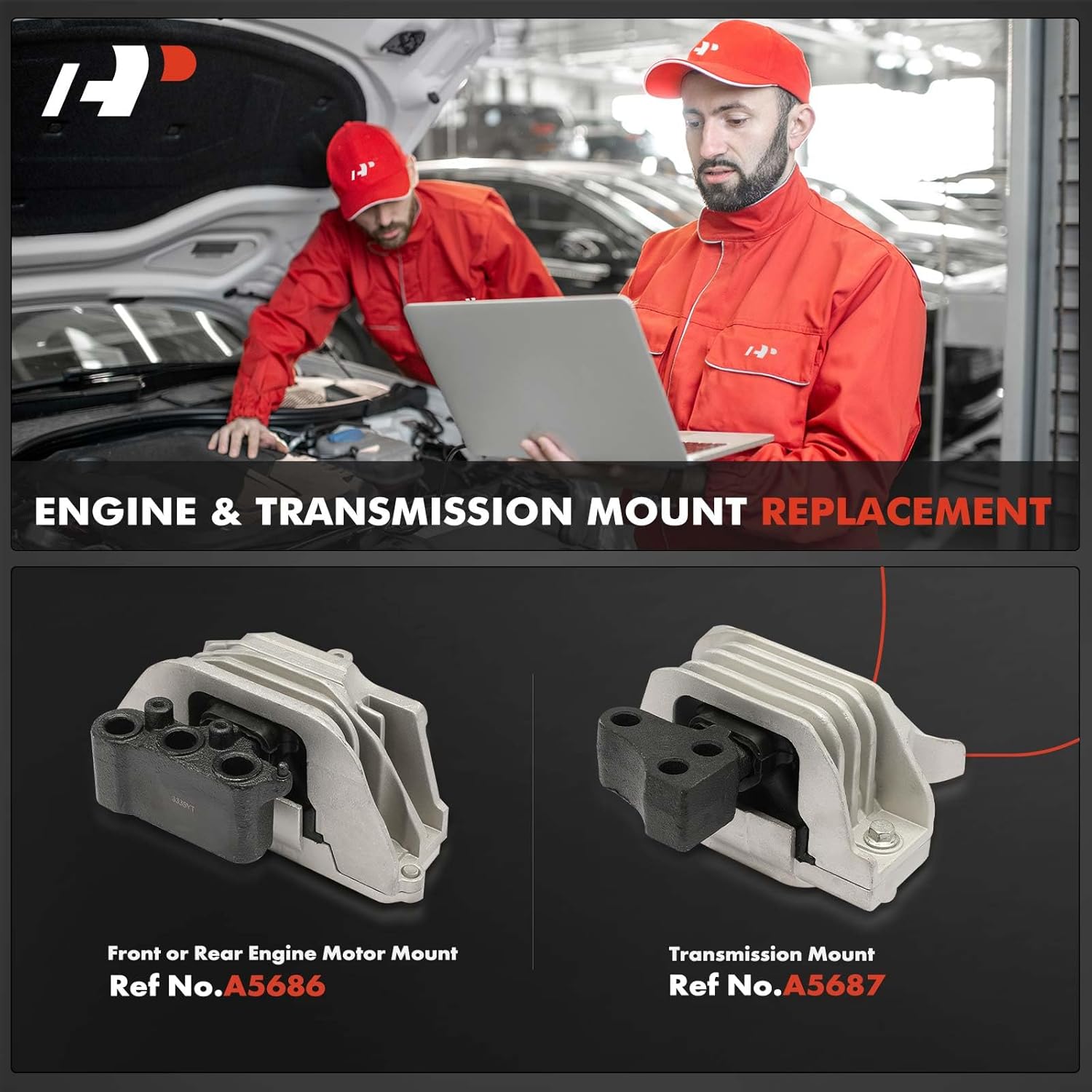 A-Premium Engine Motor Mount and Transmission Mount Kit Compatible with Dodge Journey 2011-2020 & Chrysler 200 2013-2014, 2.4L, Automatic Transmission, Set of 2