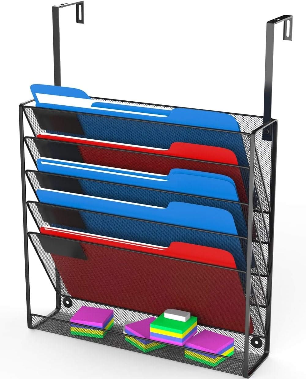 Hanging Organizer Cubicle File Holder (14" Legal Tall, Black) Office Products