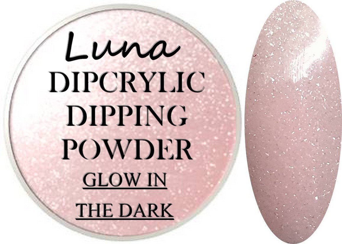 SHEBA NAILS Glow In The Dark Dipcrylic Dip Dipping Powder - 1OZ. - Milky Way