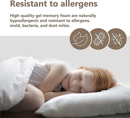 Miniatura 4 de HOMES Inside + Out Zinne - Colchón individual de espuma viscoelástica de gel de 6 pulgadas para sueño fresco y alivio de presión, colchones de