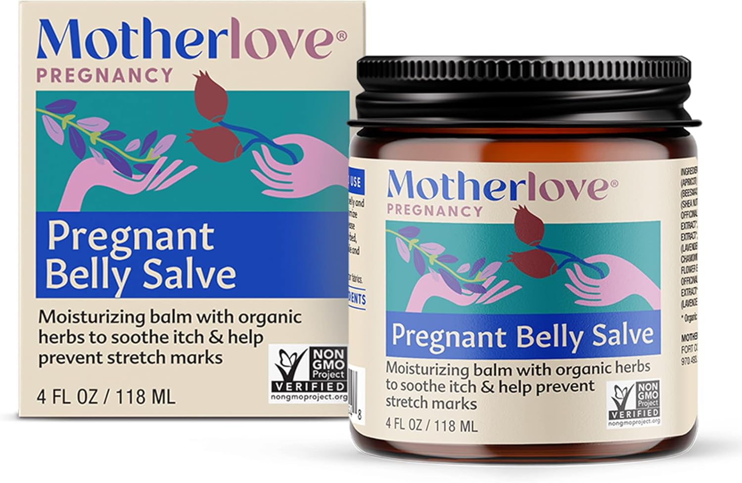 Motherlove Pregnant Belly Salve to Prevent Stretch Marks with Certified