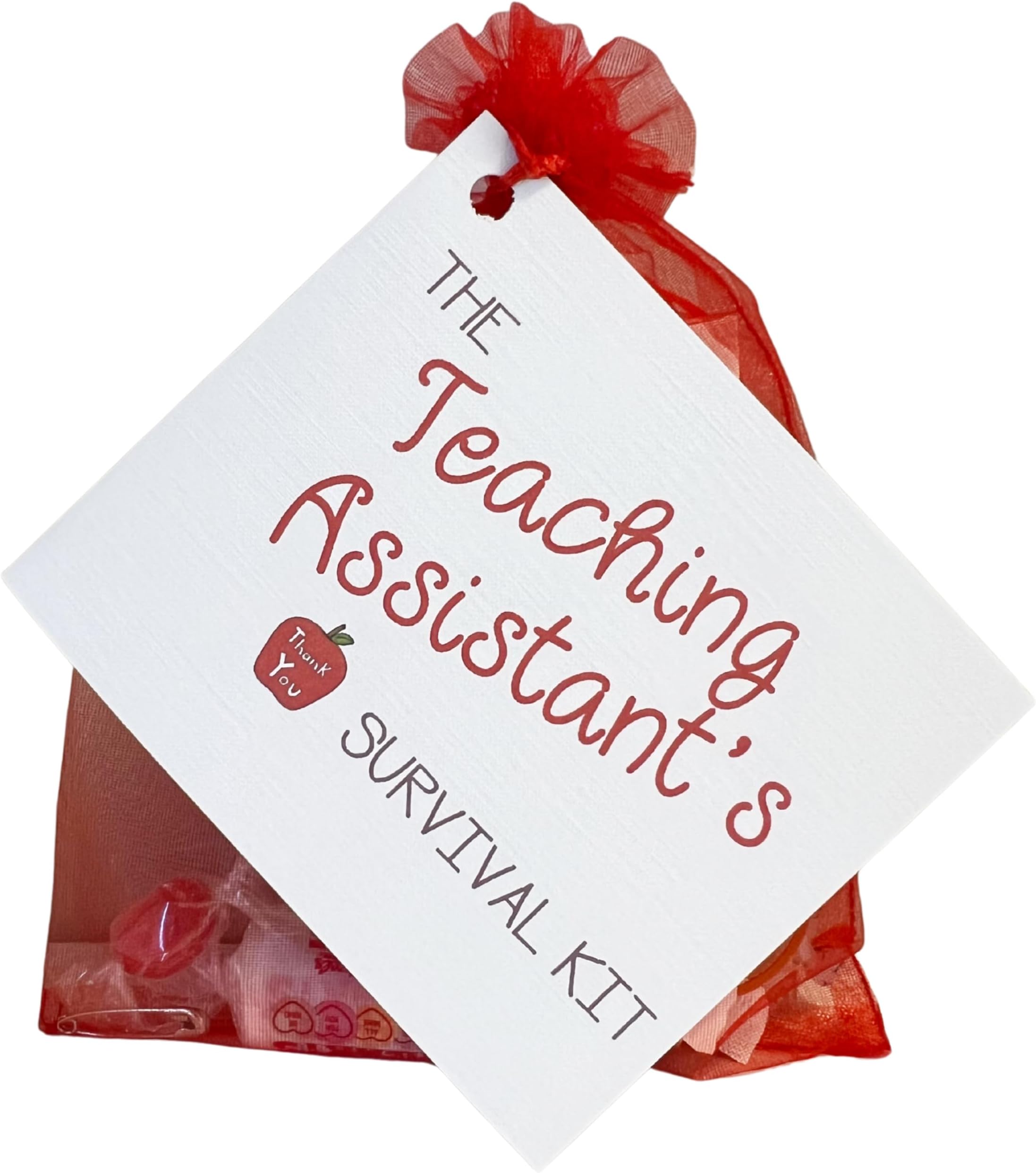 A Gift for Teaching Assistant Fun Novelty Survival Kit. Thank you, Christmas End of term. New teaching job gift