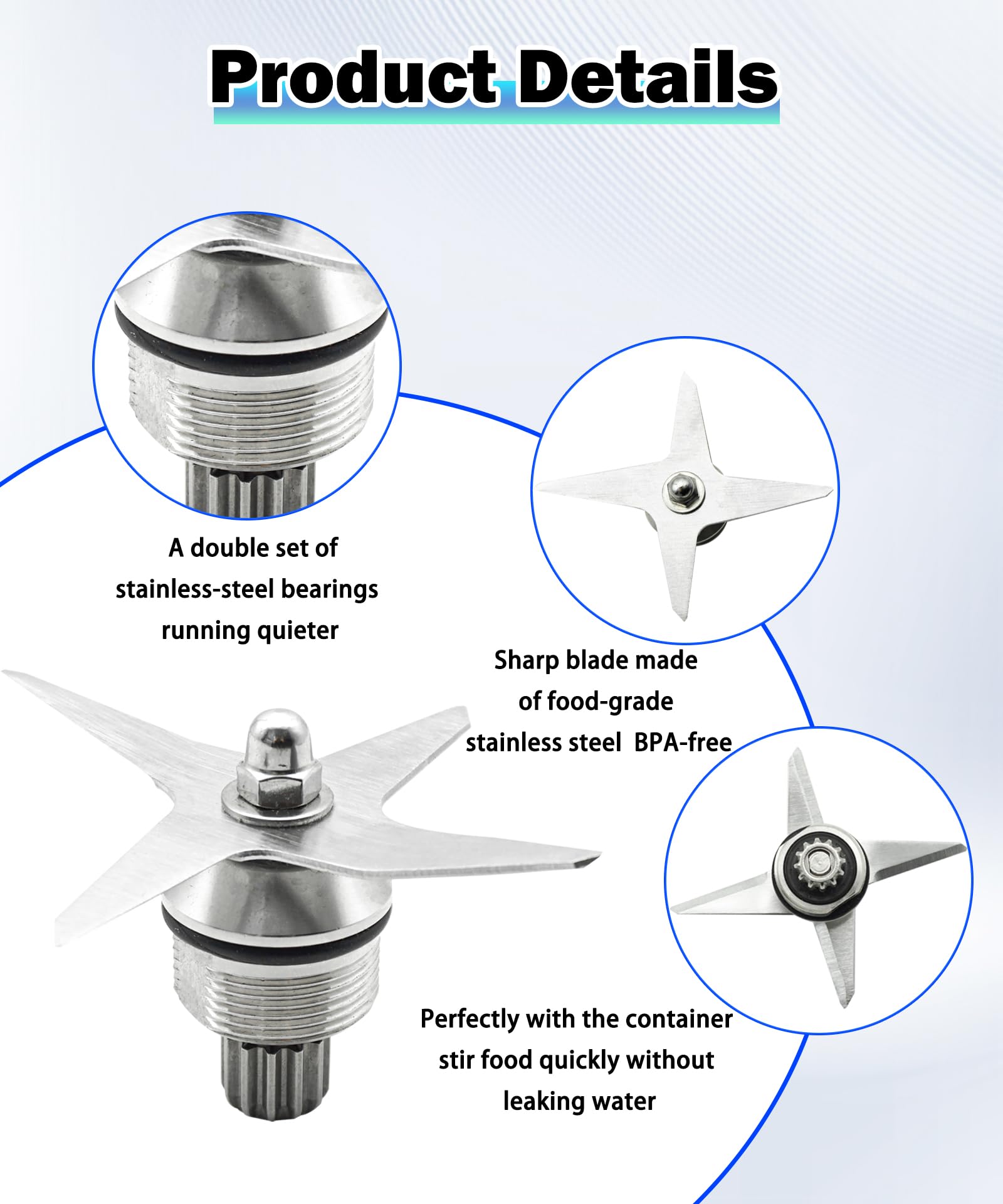 SA✩TO 105733 Blender Blade Parts Fits For Vitamix Ascent A2300