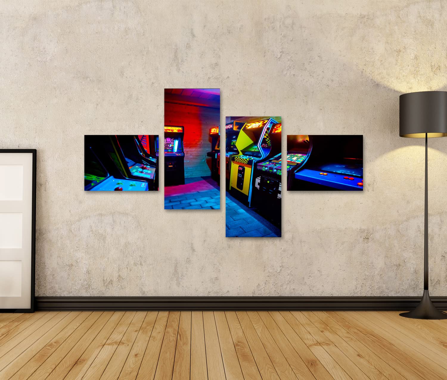 islandburner Cuadro sobre lienzo Editorial Room Full S Era Old Arcade Video Games Gaming Bar Praga Tsche Fotos Murales Póster