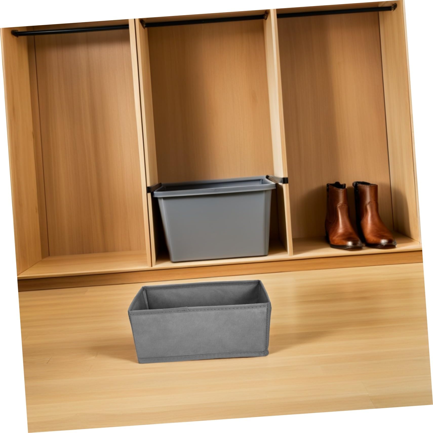 Organizador de Calcetines 6 Piezas para Ropa Interior y Cajones, Compartimentos Separados y Diseño sin Tapa para Armarios y Cómodas