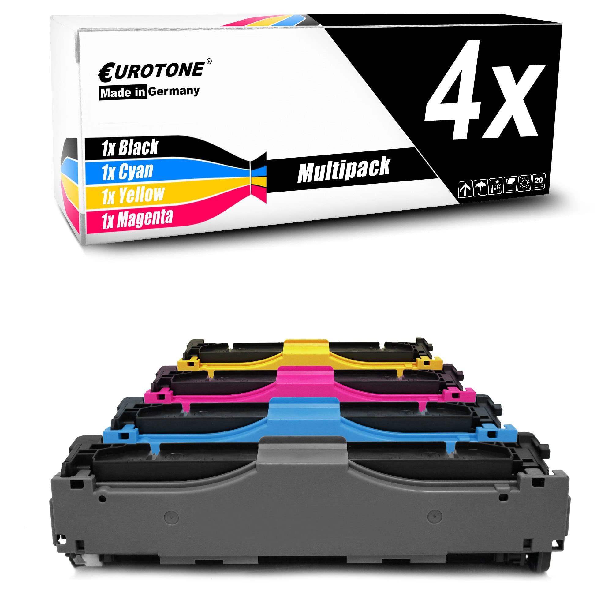 Toner compatible HP M477 M452 pack de 4 pour remplacer CF410X 410X - 8