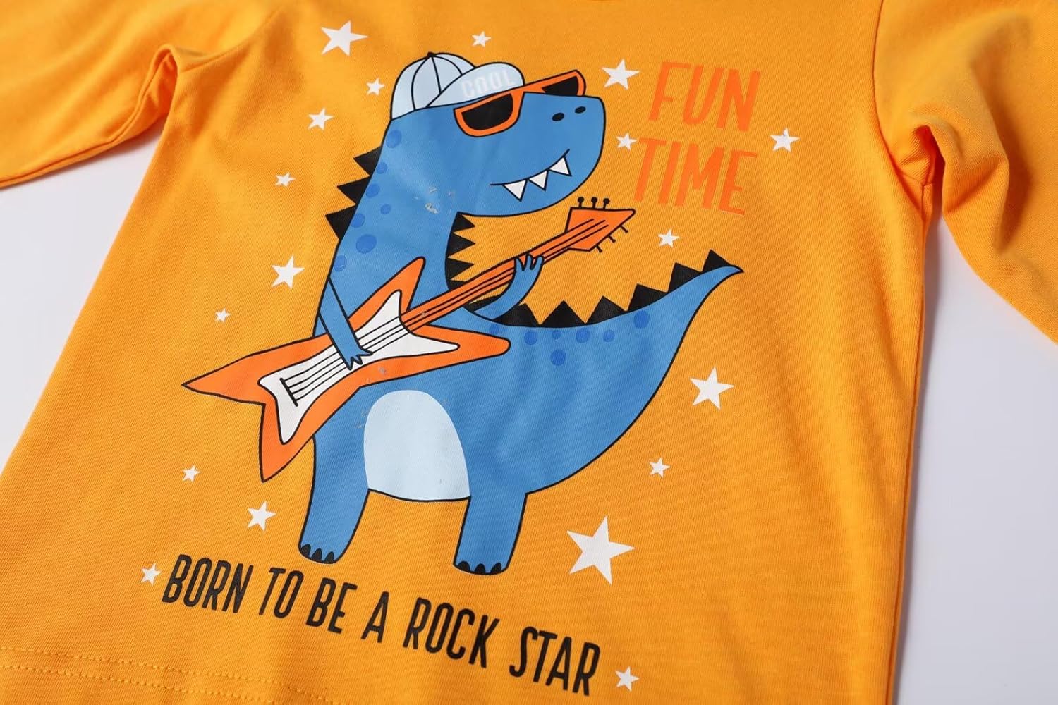 Toddler Boy Long Sleeve Shirts Kids Cotton Fall Top Crewneck Clothes 2-7 Years - Image 2