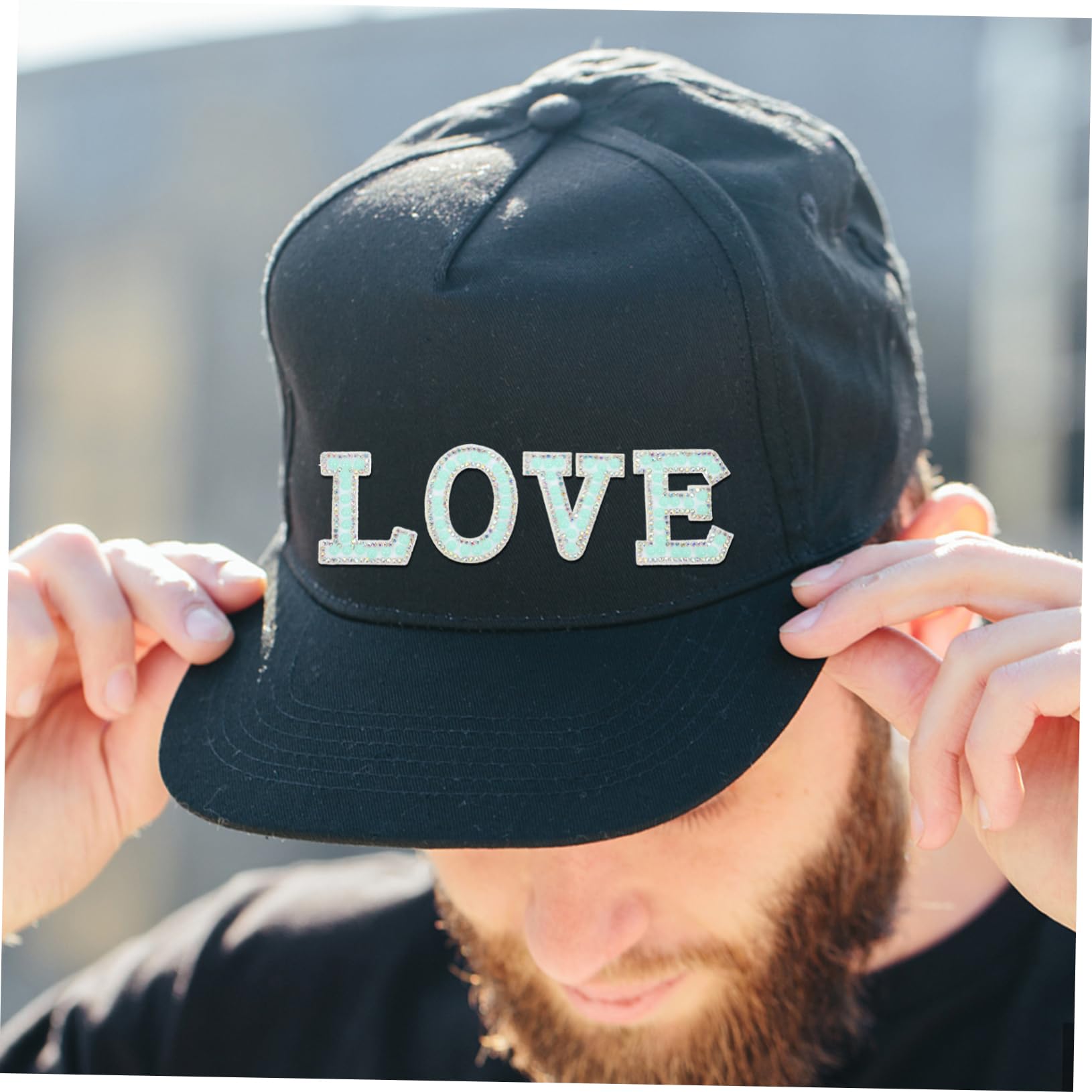STOBOK 104pezzi Patches Lettera Glitterati Per Abbigliamento Applicazioni Per Progetti e Decorazioni Fashion
