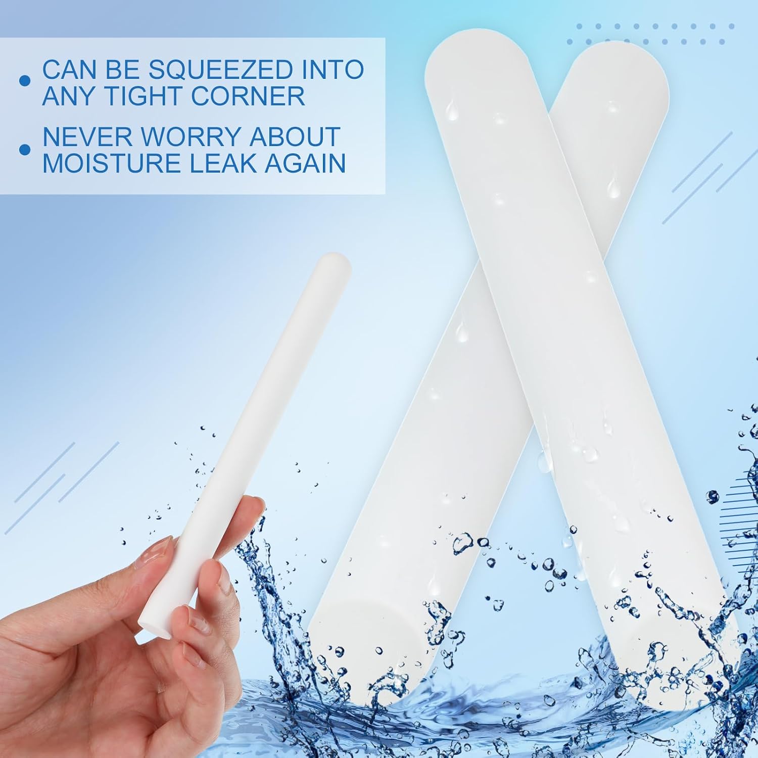 Timgle 20 Pcs Diatomaceous Drying Stick Reusable Water Absorbing Stick Made from Diatomite Desiccant Bar for Moist Air in Sandwich Layer Inside Items, Kitchen Bathroom (5.91 Inch)