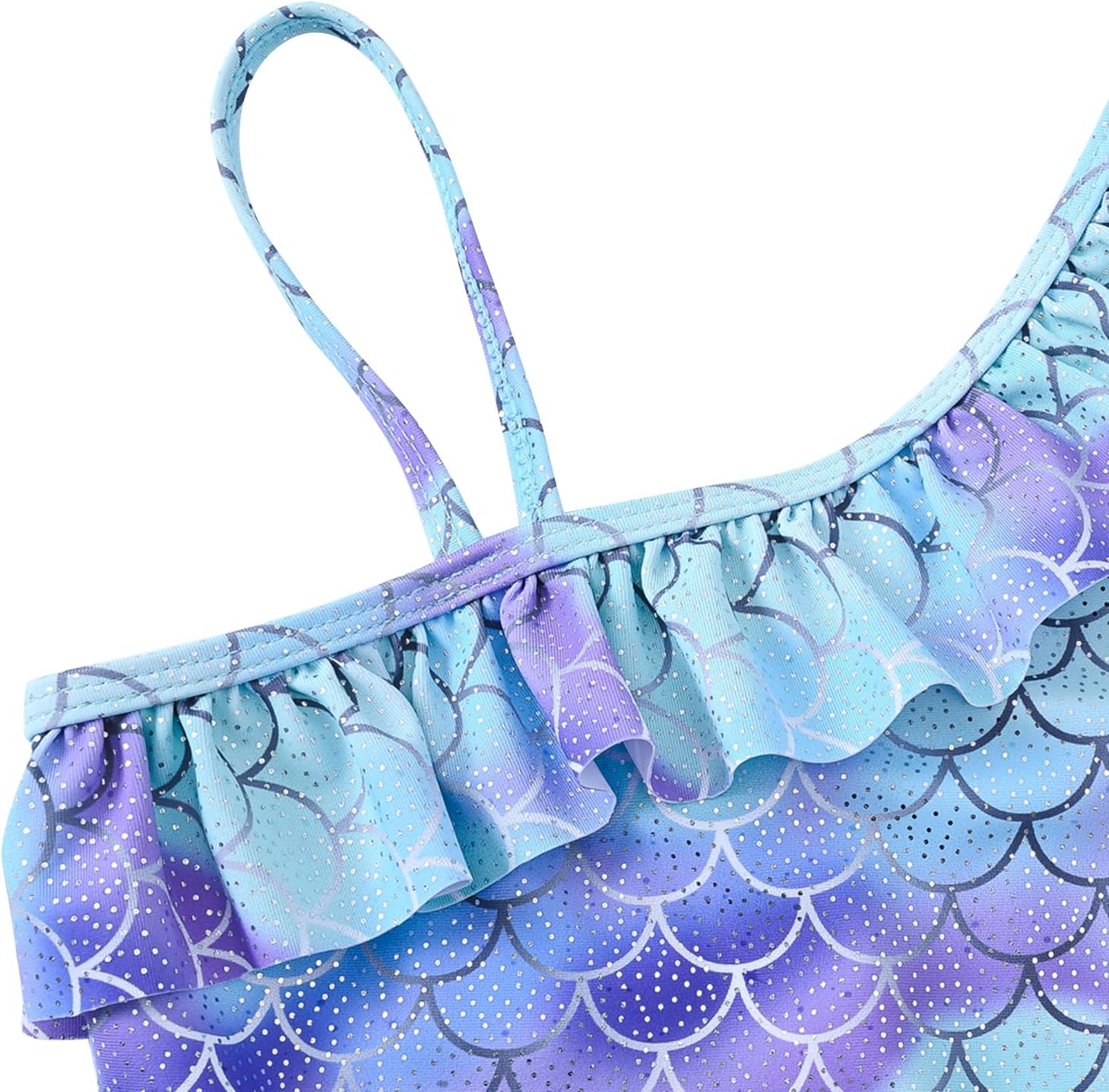 kavkas Baby Girl Swimsuit Cute One Piece Bathing Suit with Sun Protection Ruffles Swimwear (9M-6T) - Image 2