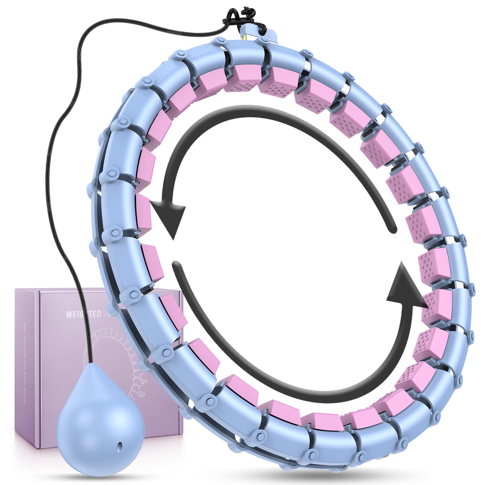 HCOIW Silent Weighted Infinity Fitness Hoop