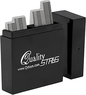 Metal Collar Stays for Men – 40-Piece Set in 4 Sizes for Dress Shirts by Quality Stays