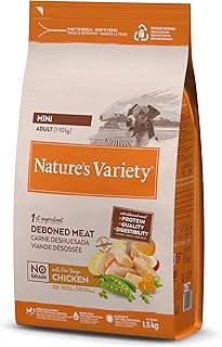 Nature's Variety No Grain Pienso para Perros Adultos con Mini con Pollo - 1,5kg