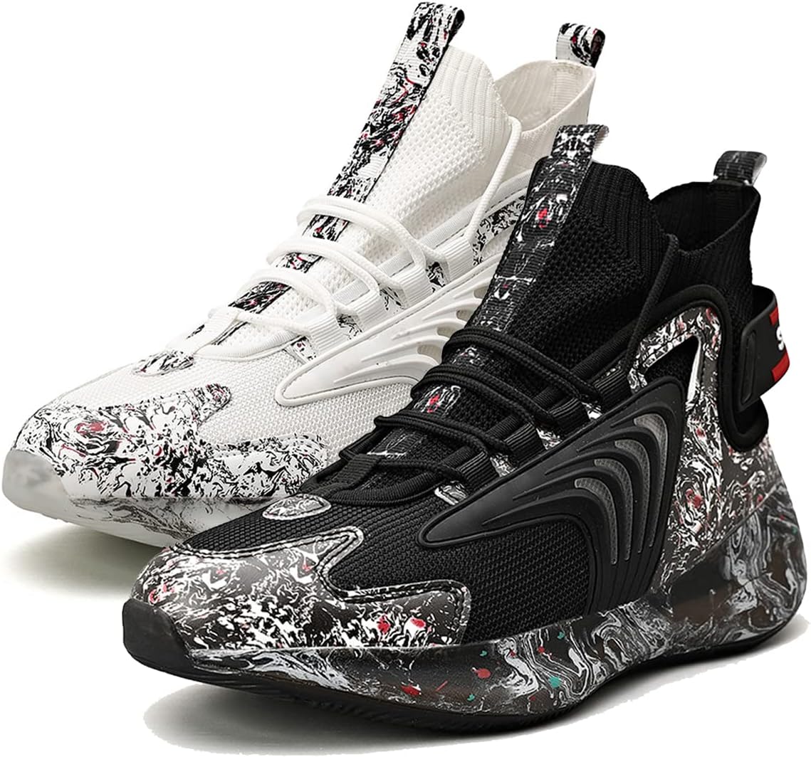 GSIGUL Mens Fashion Sneakers Sports Athletic Running Shoes Lightweight Breathable Mesh Tennis Walking Shoes