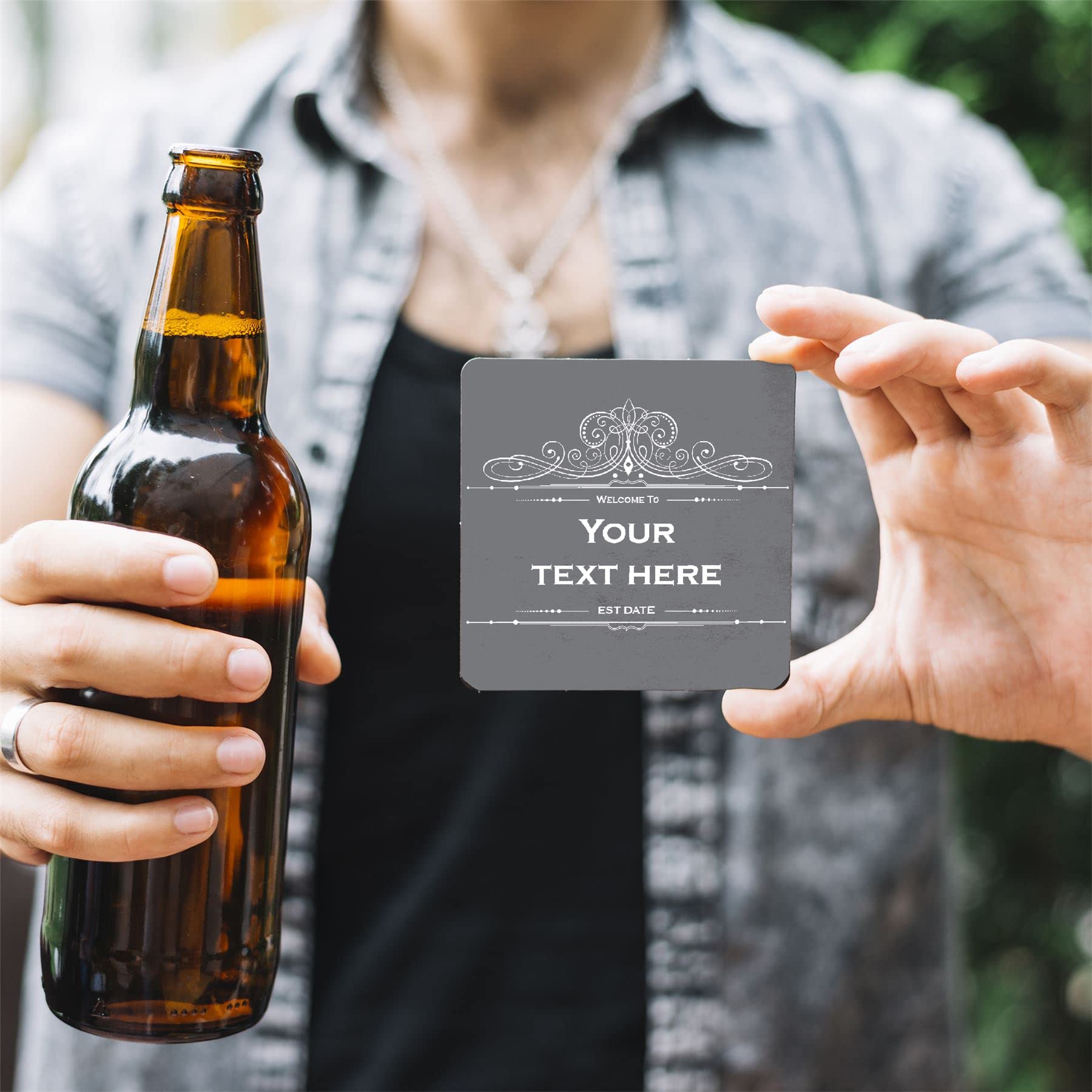 Beer Mats Pack Of 24 - Absorbent Recyclable Cardboard Drink Mat Coasters 95mm X 95mm X 1mm Square - Accessories For Home Bars Pubs - Cocktail Recipes - View #10