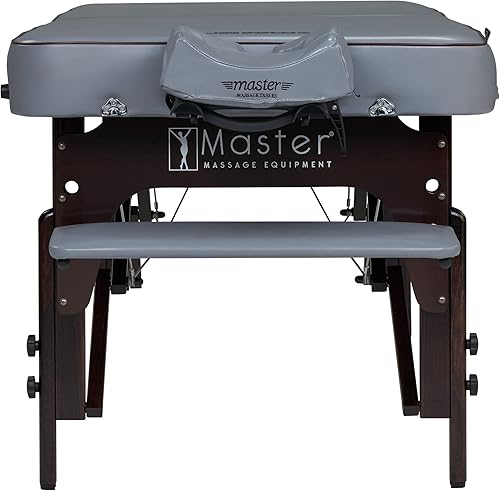 Miniatura 8 de Master Massage Montour Lx - Paquete de mesa de masaje con espuma viscoelástica de 3 pulgadas color gris paloma