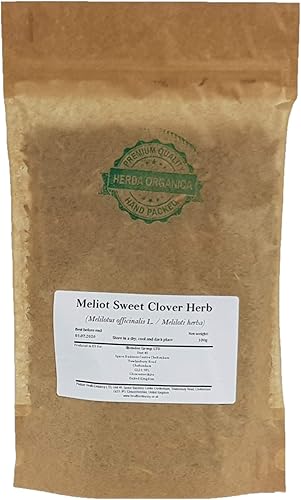Meliot - Hierba de trébol dulce - Melilotus L # Herba Organica # Melilot amarillo, melilot acanalado, melilot común (1.76 oz)