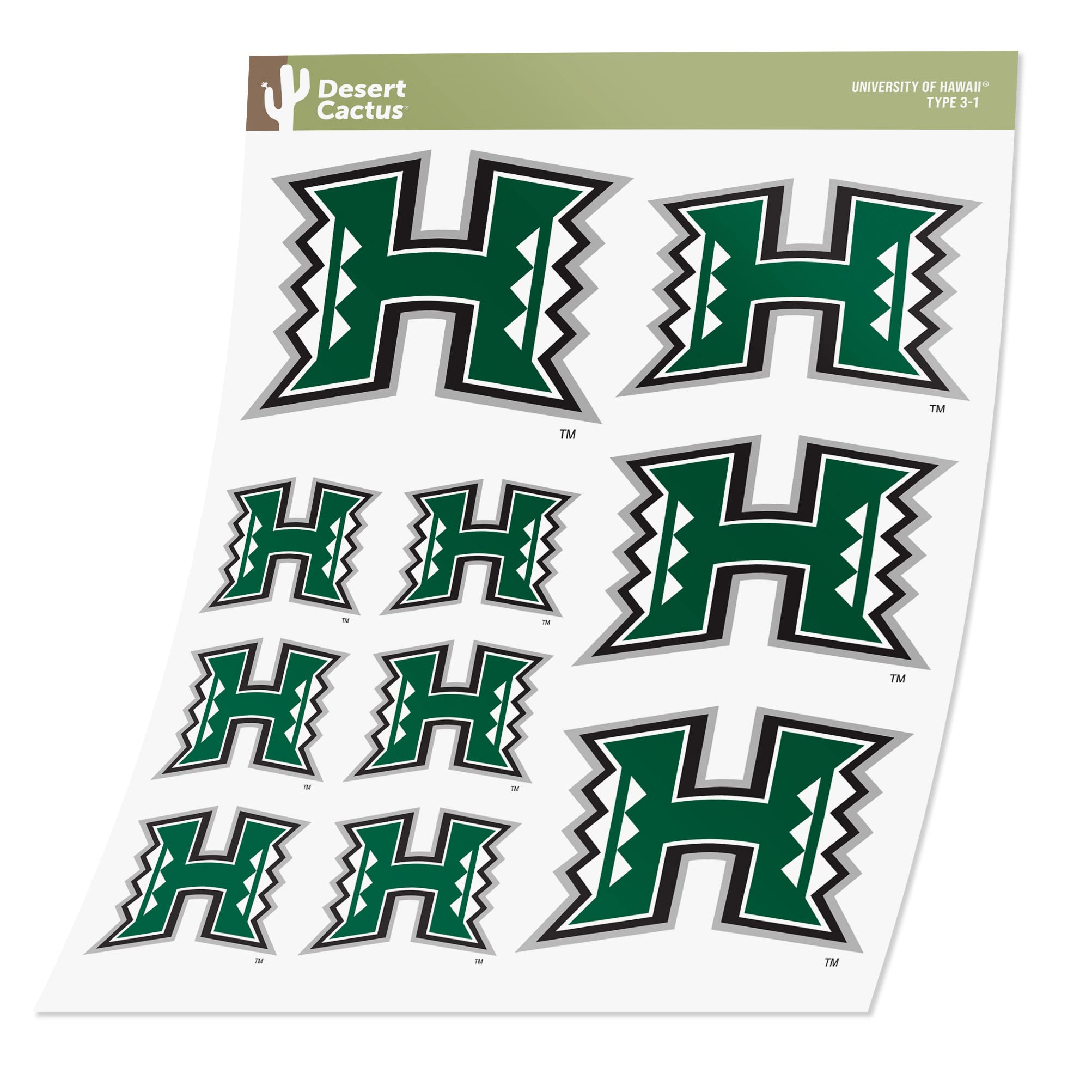 Amazon.com: University of Hawaii Rainbow Warriors UH Sticker Vinyl Decal  Laptop Water Bottle Car Scrapbook (Type 3-1) : Sports & Outdoors