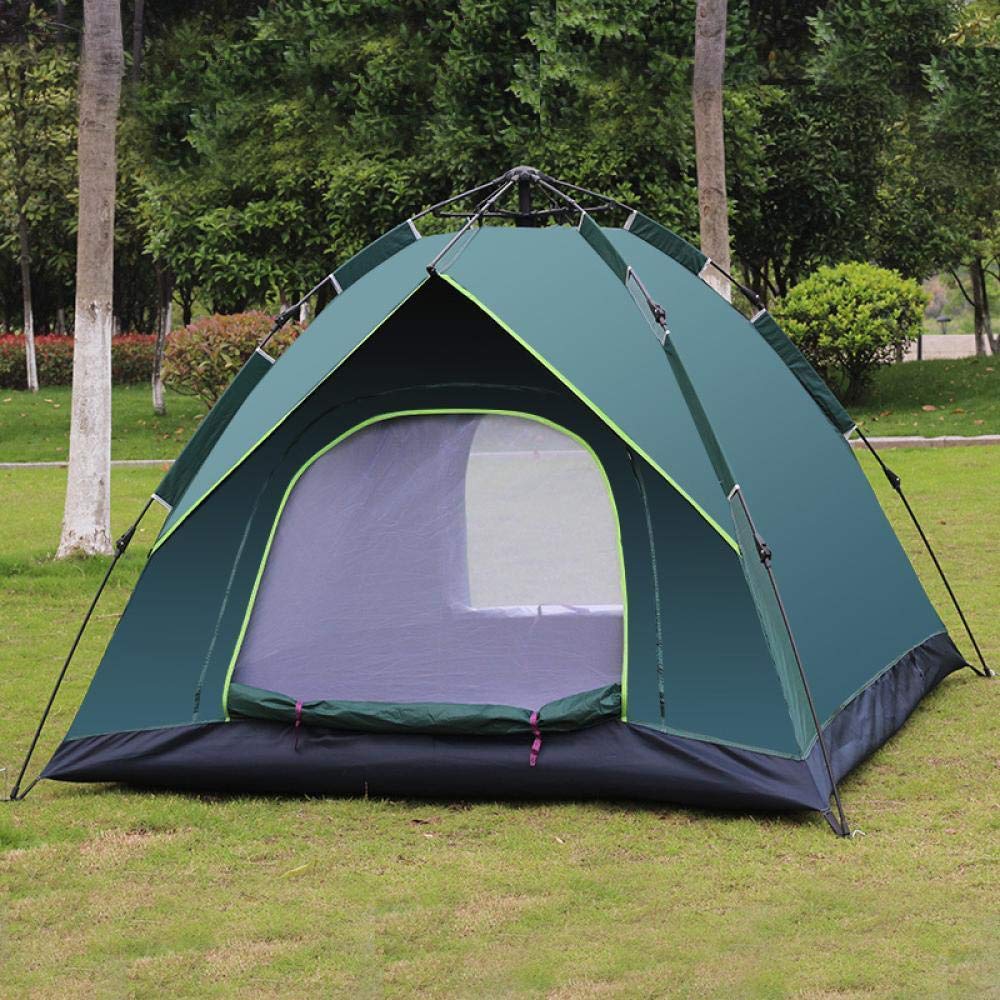 llv Tente de camping automatique à ouverture rapide avec double pont