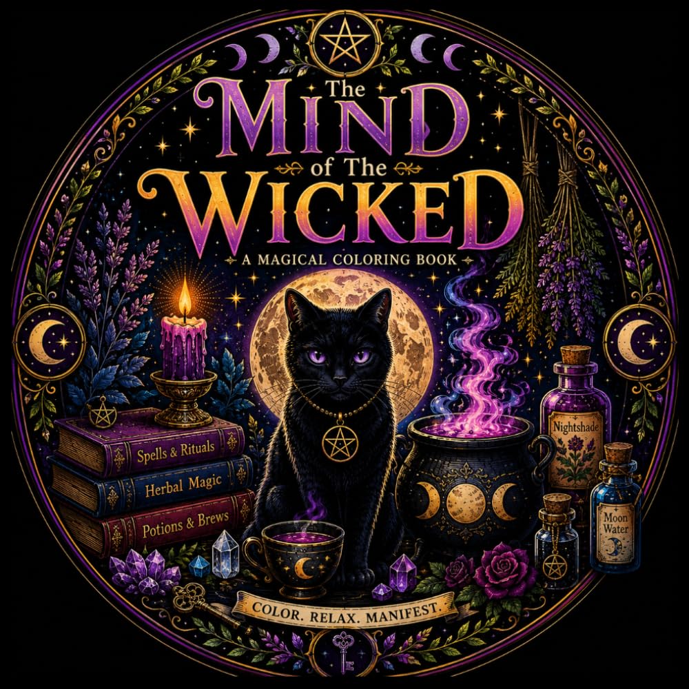 The Mind of The Wicked: An intricate adult coloring experience