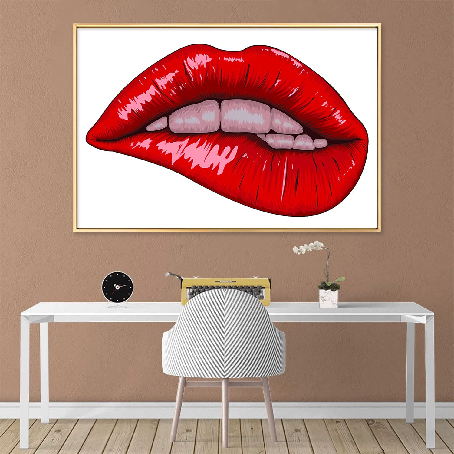 口紅を塗る瞬間　アクリル画　キャンバス image.jpg