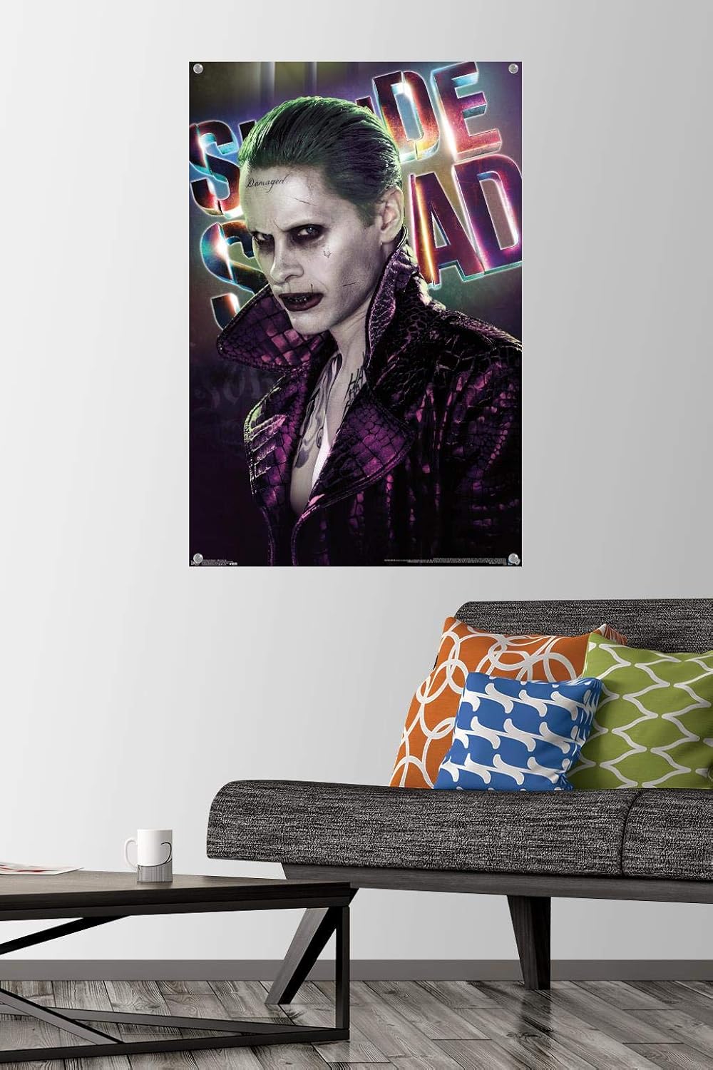 DC Comics Movie - Suicide Squad - Joker Close-Up Wall Poster with Push Pins image 2