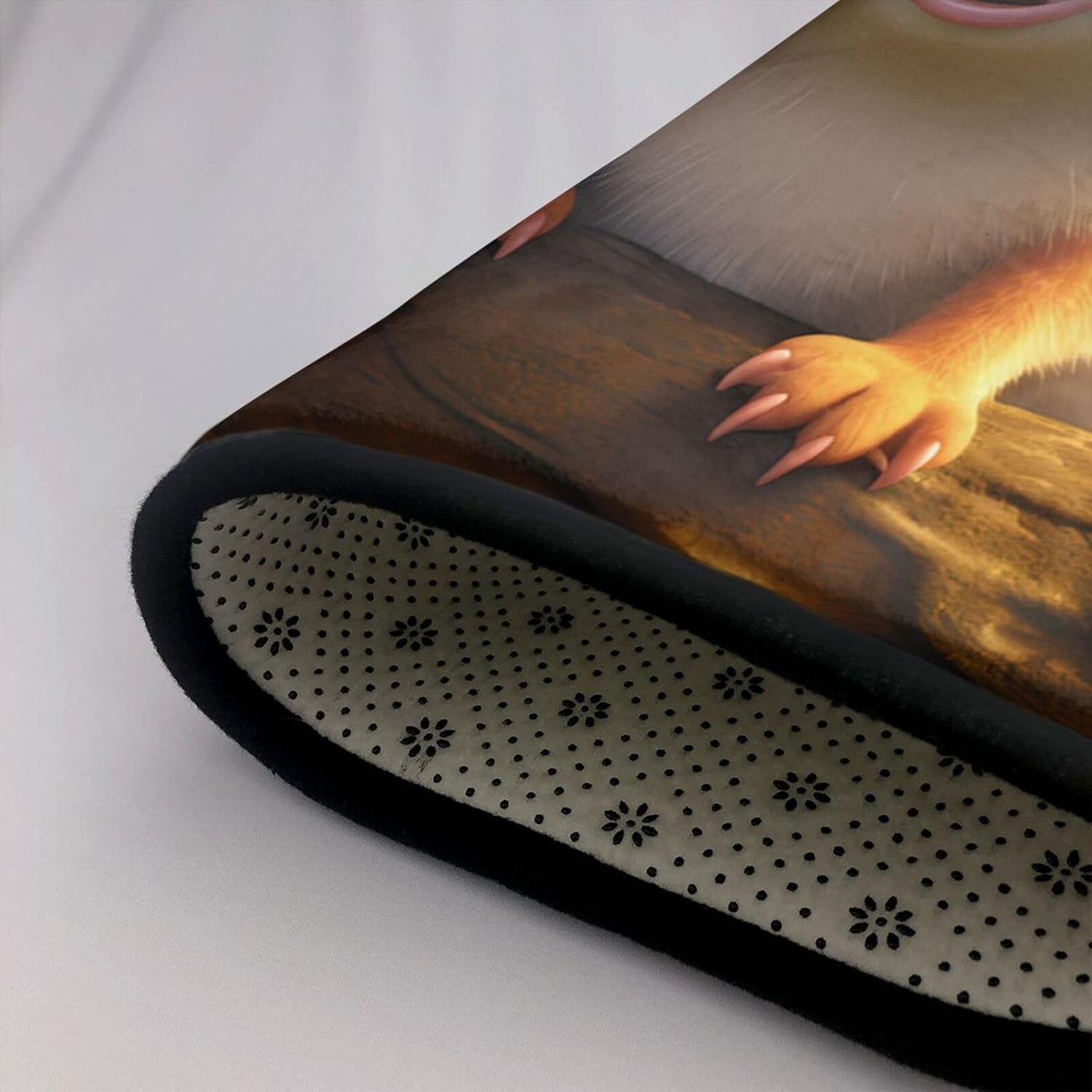 Smiling Mouse Printed Anti-Slip Floor mat Carpet Rug 36"x24" for Living Room Office Coffee Table Bed Balcony