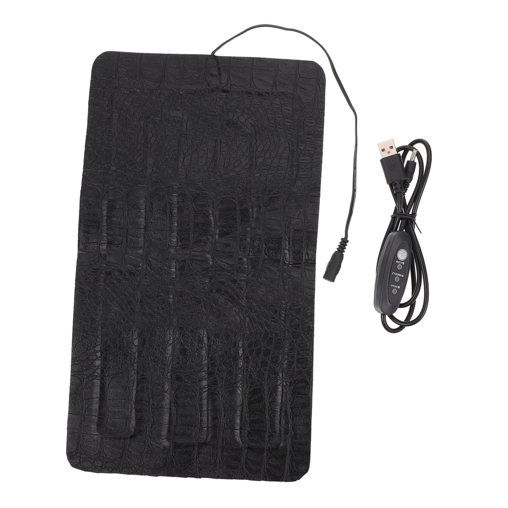 GALPADA Almohadilla Térmica para Reptiles Eléctrica Portátil Control de Temperatura USB 33X18 Cm Adecuado para Anfibios Tortugas y Mascotas Pequeñas Terrarios