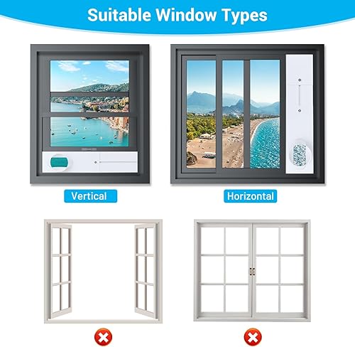 Miniatura 5 de Mrrihand Kit de ventilación portátil de ventana de CA con manguera de escape y acoplador de 5.9 pulgadas, kit de ventilación de aire acondicionado