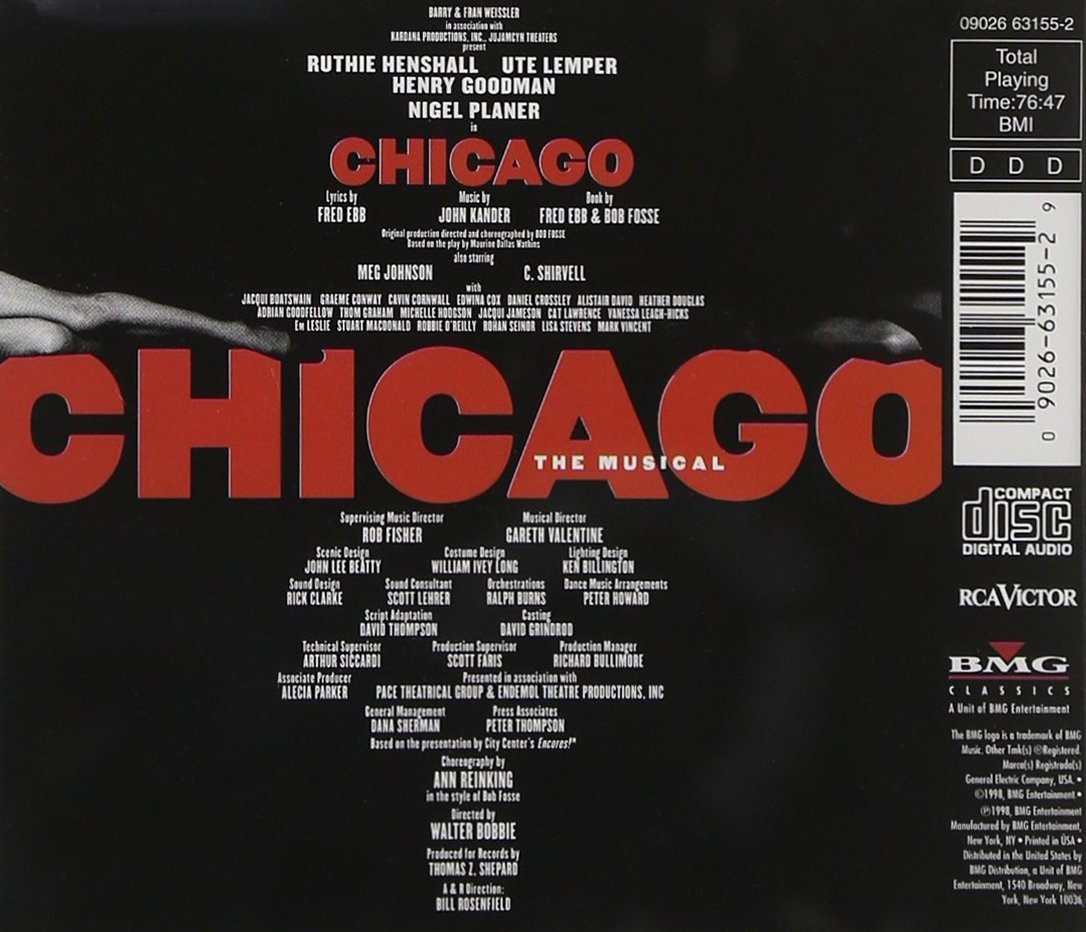 Chicago The Musical London Cast Recording