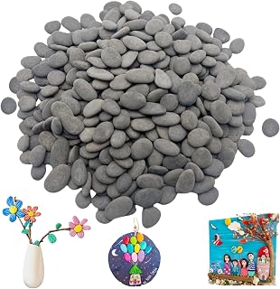 CYLHCM 200PCS Tiny Painting Rocks,DIY Pebble for Painting Detail-Painting Smooth Surface Stones,Arts,Crafts, Garden,0.6 to 1.0 inches,Hand Picked Rocks for Painting