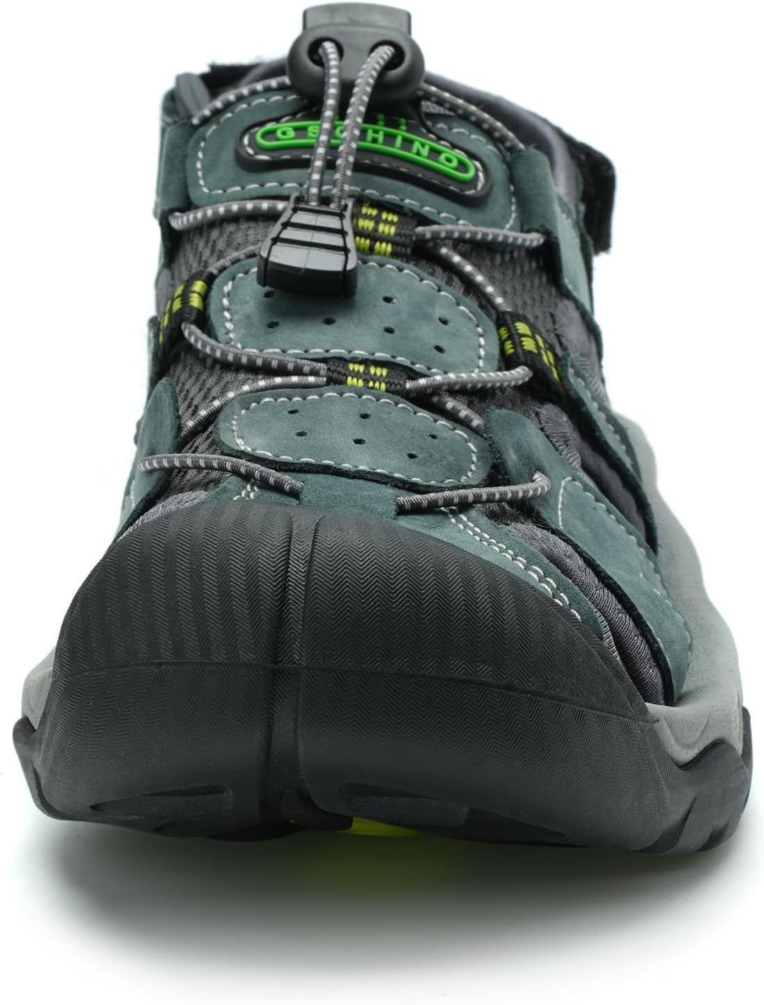 Mens Leather Sports Sandals For Men Closed Toe Hiking Outdoor Athletic Casual Walking Sandals Water Shoes Summer Fisherman Sandal Handmade - Image 2