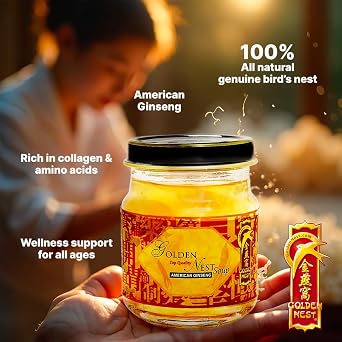Golden Nest Bird's Nest Drink with Ginseng, 75ml, Pack of 6