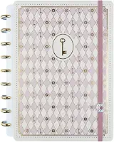 Caderno Inteligente, Médio, Isa Akkari, Rose Key, 190x255 mm, 80 Folhas