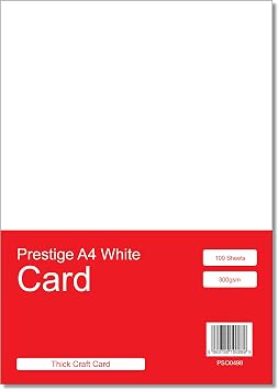 Prestige A4 White 300gsm Craft Printing Card x 100 Sheets