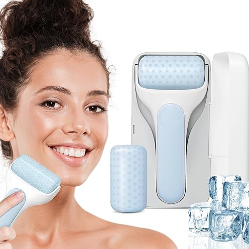 DPGrazzt Rodillo de hielo para cara, ojos, cuerpo, masajeador facial de alta calidad, rodillo de cuidado de la piel, minimizado poros, hinchazón,