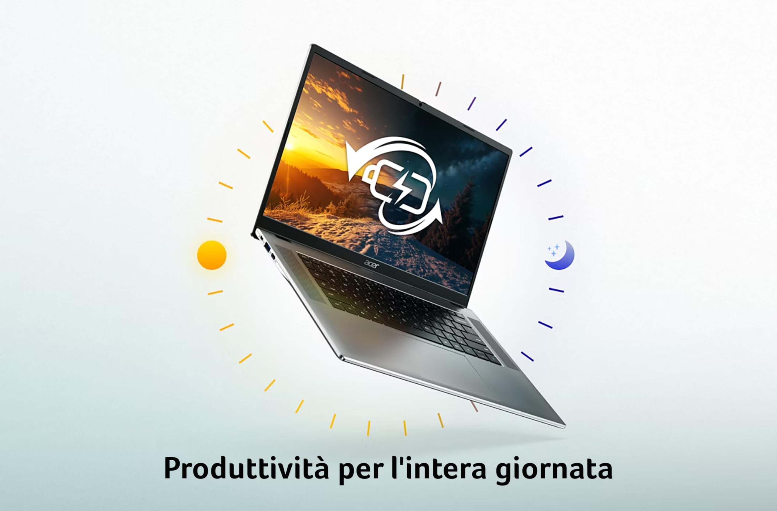 Acer Chromebook 315 + Mouse Wireless, Ram 4 GB DDR5, eMMC 64 GB, Display 15.6" FHD, CB315-8H-878V, Notebook, PC Portatile, Processore MediaTek Kompanio 540, Scheda Grafica ARM Mali, ChromeOS, Silver