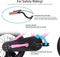 Vista 3 de JOYSTAR Bicicleta infantil para niños de 2 a 12 años, bicicletas para niños y niñas, 12 a 20 pulgadas, estilo BMX, con ruedas de entrenamiento