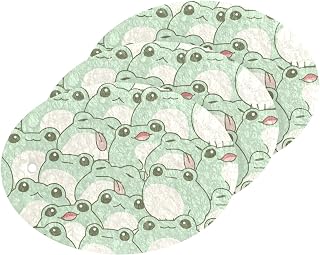 MAOBLYR Quick Absorption Household Cleaning Sponge,Double-Sided Reusable3.54x2.56In,Kitchen Tableware Multi-Purpose Cleaning 3 Sets-Cute Frog